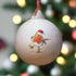 Santa Bobbin Robin Ceramic Bauble